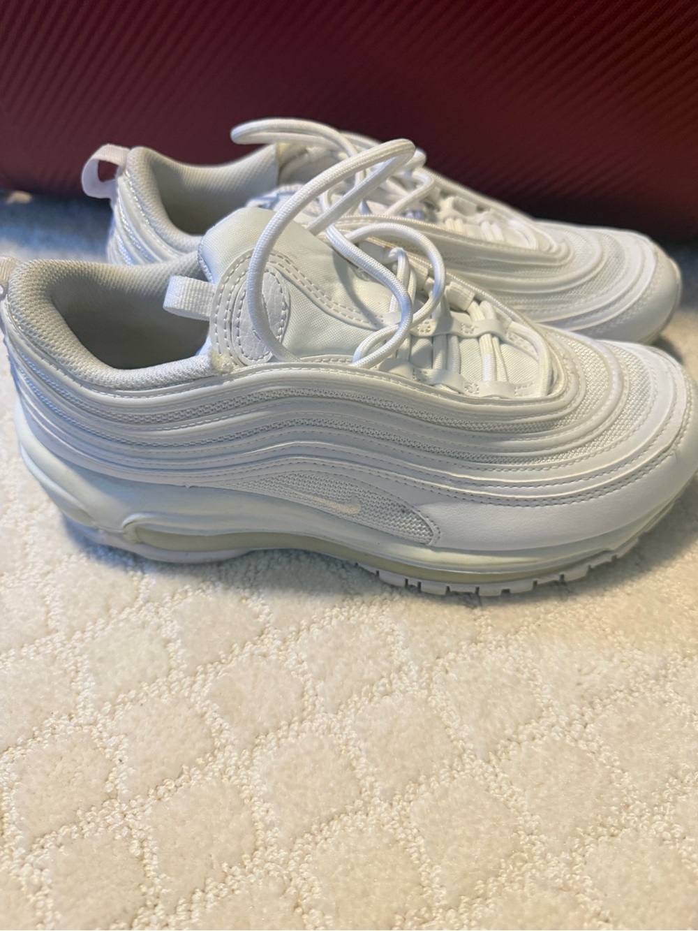 Women White Athletic Sneakers - Classic Low-Top
